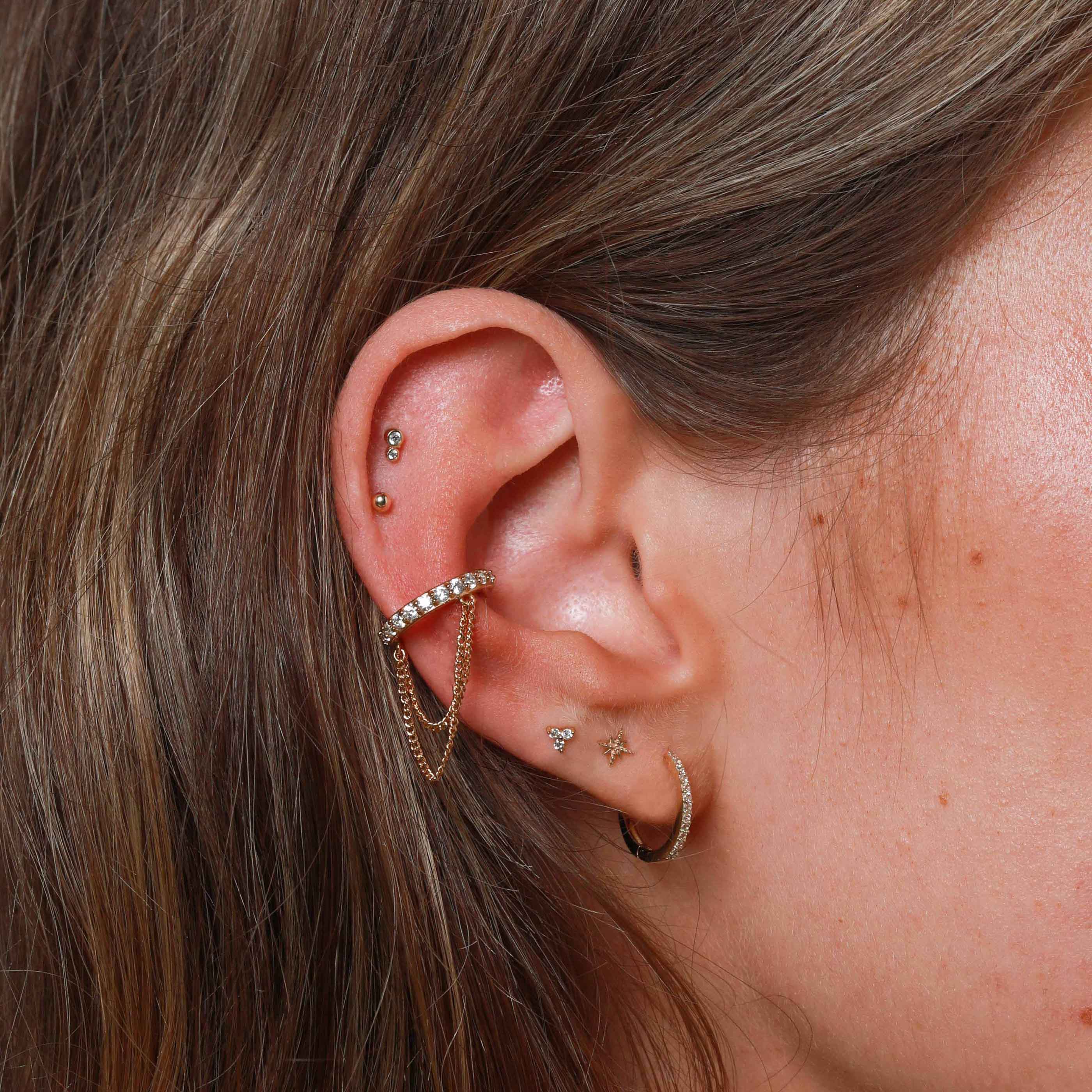 Topaz Hoops in Solid Gold - Image 4